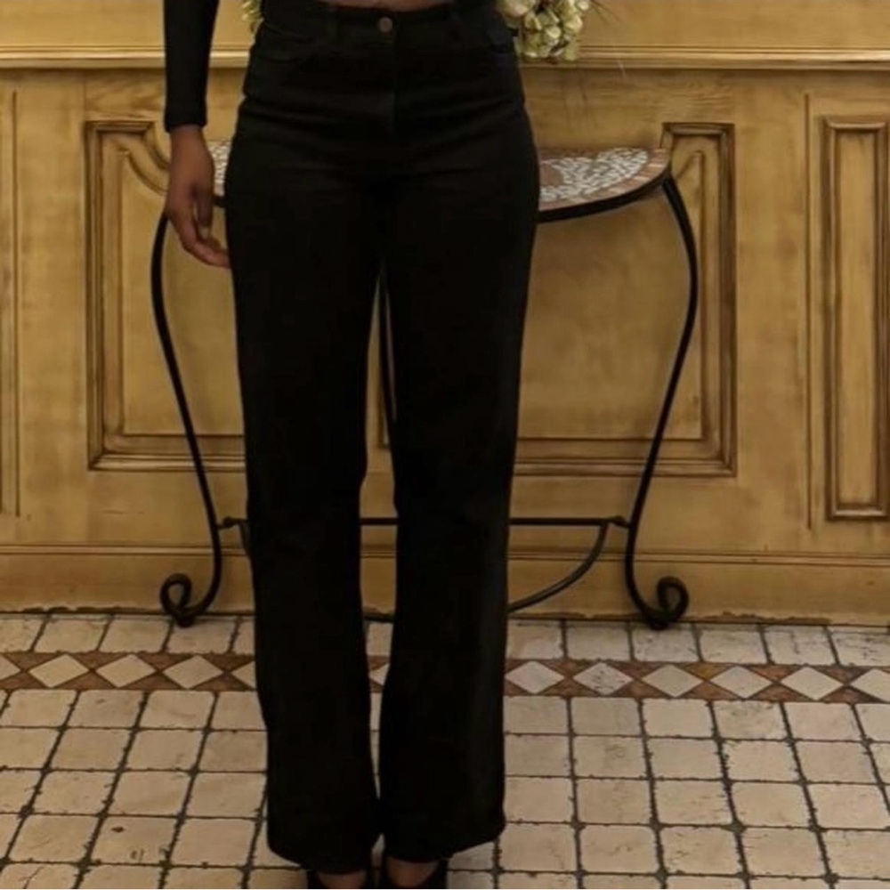 Straight leg jeans